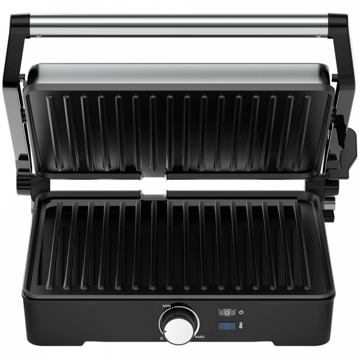 AENO Electric Grill EG2: 2000W, Temperature regulation, Max opening angle -180°, Plate size 290*234mm [3]