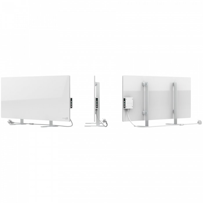 AENO Premium Eco Smart Heater, 700W, Tempered glass, Infrared+convection heating type, Led display Plug type: Europe (E/F type), WHITEManufacturer: AENO [4]