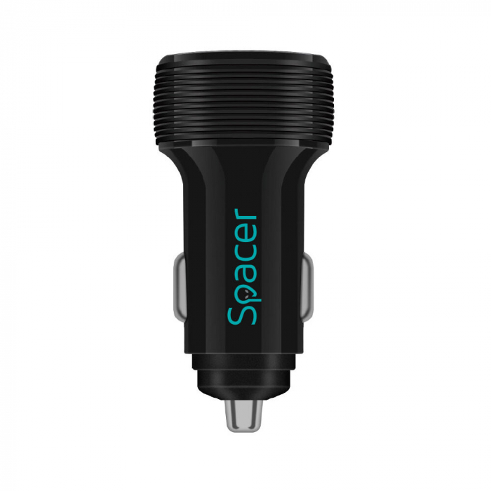 ALIMENTATOR auto SPACER QC 17W 3.1A max, SPCC-DUOQ-01 [3]