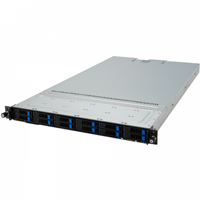 Asus RS501A-E12-RS12U AMD EPYC 9005 single-processor 1U server that supports up to 24 DIMM, four NVMe, three PCIe 5.0 slots, two M.2, OCP 3.0, two single-slot GPUs, and ASUS ASMB11-iKVM [1]