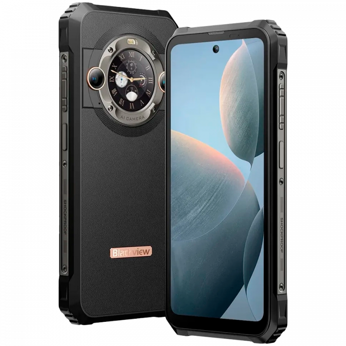 Blackview BL9000 12GB/512GB, 6.78-inch 2.4K FHD+ 1080x2460 120Hz, Octa-core, 50MP Front/13MP+50MP Back Camera, Battery 8800mAh, Type-C, Android 13, Dual SIM, SD card slot, Black [1]