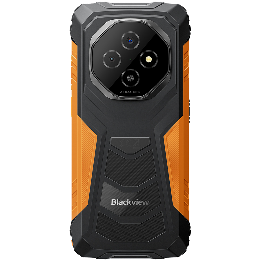Blackview FORT1 LTE 6.56-inch HD+ 1612x720 90Hz 6+256GB Unisoc T615 Octa-Core 1.8GHz 8MP Front 16+2MP Rear NFC MIL-STD-810H 10000mAh Fingerprint Android 15 Orange [5]