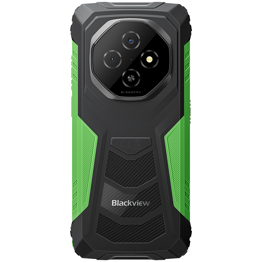 Blackview FORT1 LTE 6.56-inch HD+ 1612x720 90Hz 6+256GB Unisoc T615 Octa-Core 1.8GHz 8MP Front 16+2MP Rear NFC MIL-STD-810H 10000mAh Fingerprint Android 15 Green [5]