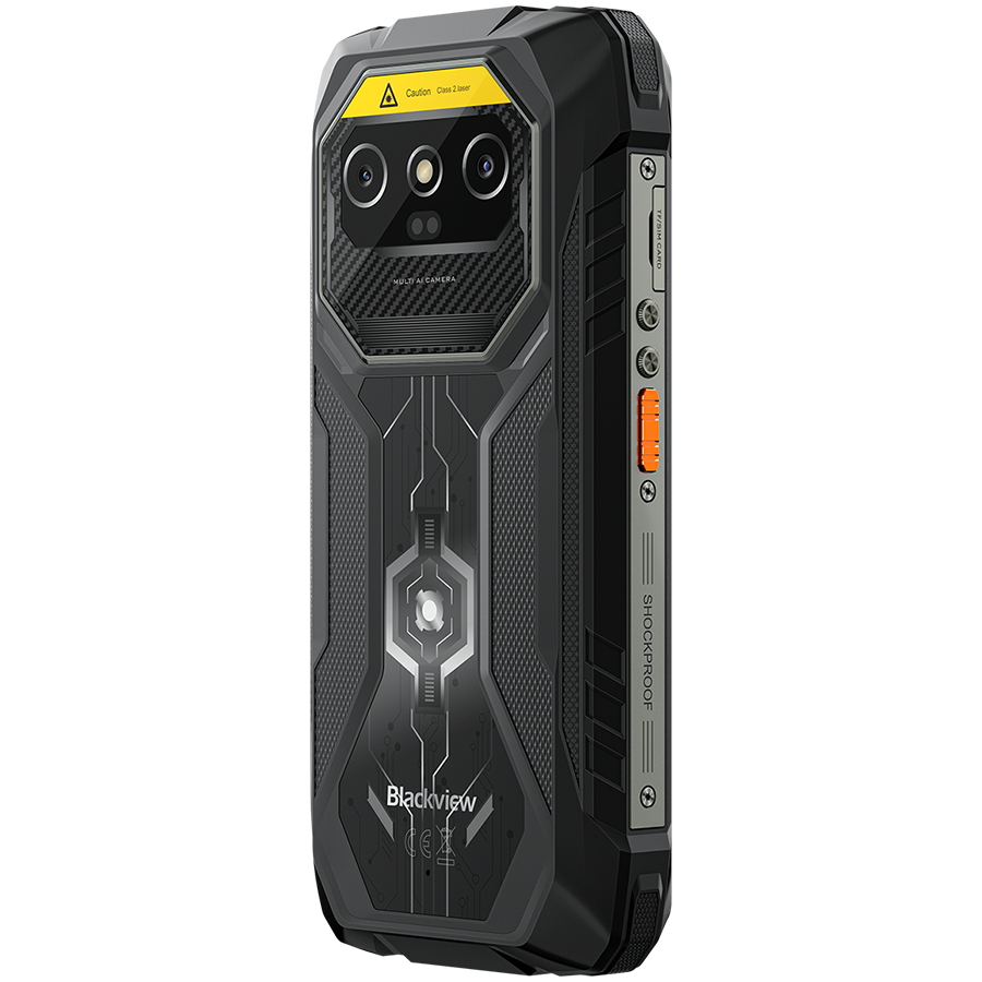 Blackview ROCK 1 Pro LTE 6.56-inch HD+ 1612x720 90Hz 8+256GB MT Helio G81 Octa-Core 2.0GHz 13MP Front 16+20MP Rear BARCODE SCANER NFC MIL-STD-810H 15000mAh Fingerprint Android 16 Black [8]