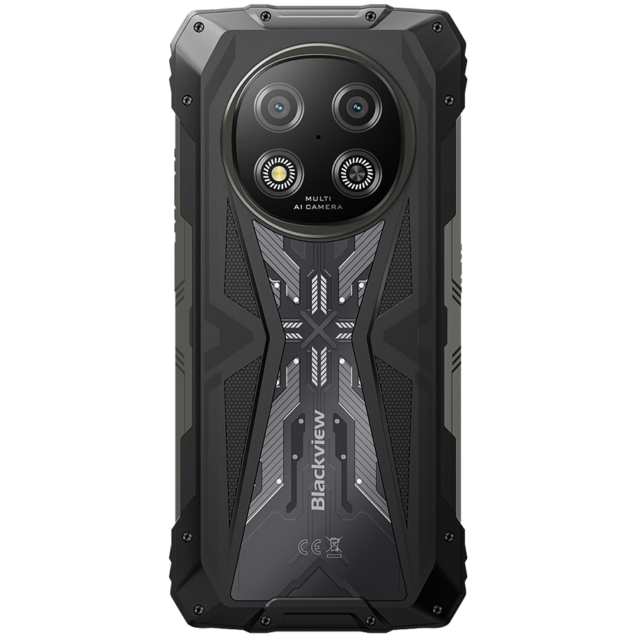 Blackview ROCK 2 5G 6.67-inch HD+ 1640x720 120Hz 12+256GB Unosoc T8100 Octa-Core 2.2GHz 13MP Front 16MP Rear NFC FG MIL-STD-810H 15000mAh Fingerprint Android 16 Black [5]