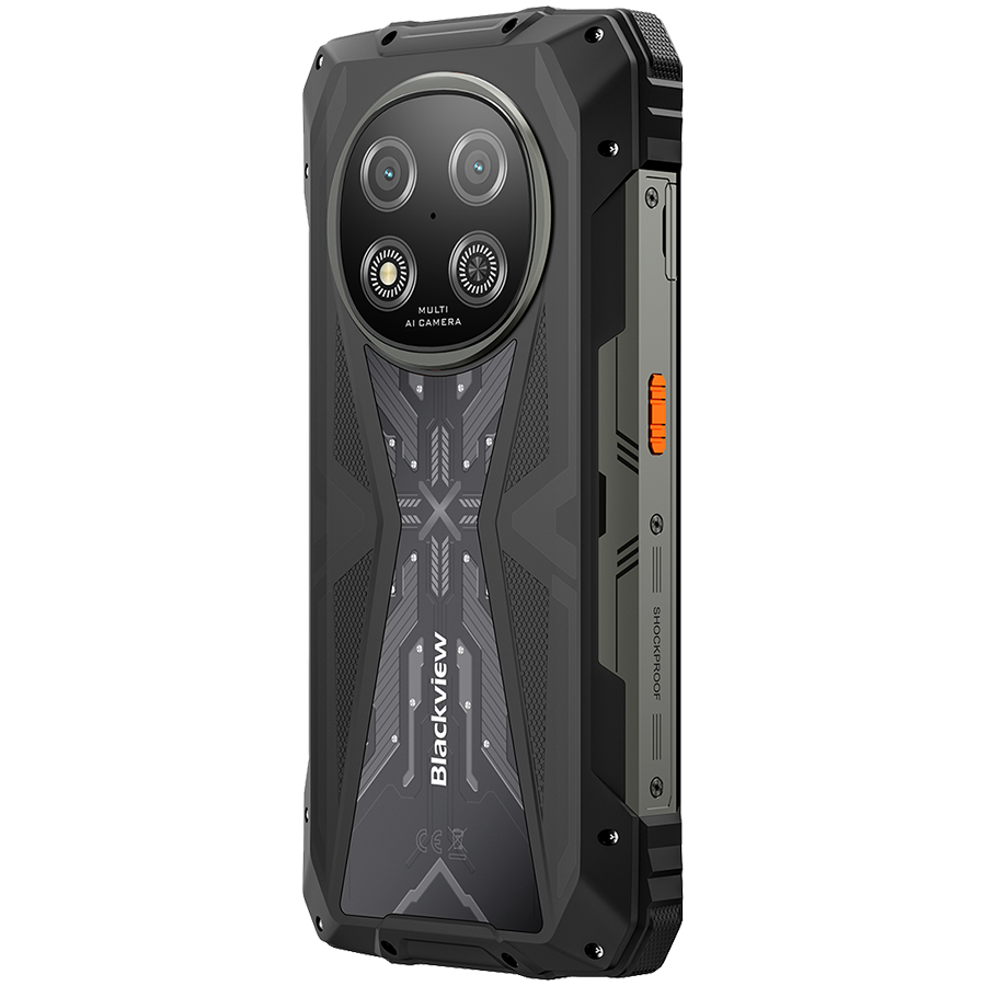 Blackview ROCK 2 5G 6.67-inch HD+ 1640x720 120Hz 12+256GB Unosoc T8100 Octa-Core 2.2GHz 13MP Front 16MP Rear NFC FG MIL-STD-810H 15000mAh Fingerprint Android 16 Black [6]