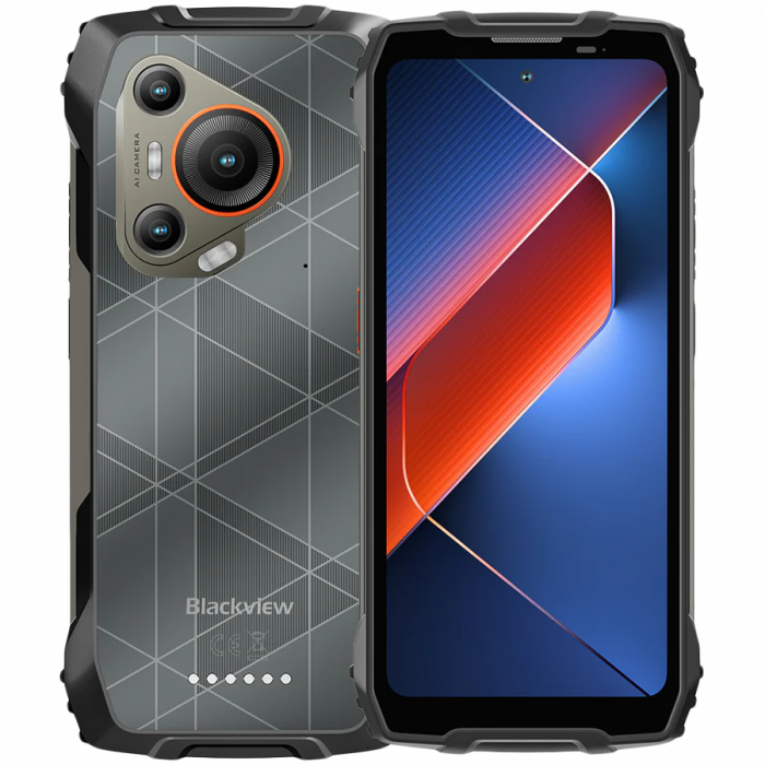 Blackview Rugged BL7000 Dual 5G 6.78" FHD+IPS 1080x2460 8Gb+256Gb MT6835V Octa-core 2.4GHz Camera Front 32MP Rear 50+20MP Night Vision NFC Glove Mode AI 7500mAh NO Carger Android 15 Black [1]