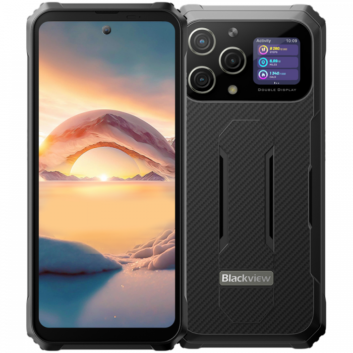Blackview Rugged BL8000 12GB/512 GB,6.78+1.32 Inch Dual-screen FHD IPS Incell 1080*2460 120Hz Gorilla Glass 5, MT6877TT Octa-core 2.6GHz, 16MP Front/50MP Main/8 MP Wide-Angle, IP68 & IP69K & MIL-STD-8 [1]
