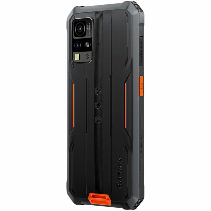 Blackview Rugged BV4800SE LTE 6.56" HD+IPS 720x1612 90Hz 4Gb+64Gb UMS9320E Octa-Core 1.8GHz CAM Front 8MP Rear 16MP+2MP NFC 5100mAh NO Charger Android 15 Orange [7]
