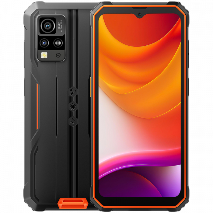 Blackview Rugged BV4800SE LTE 6.56" HD+IPS 720x1612 90Hz 4Gb+64Gb UMS9320E Octa-Core 1.8GHz CAM Front 8MP Rear 16MP+2MP NFC 5100mAh NO Charger Android 15 Orange [1]