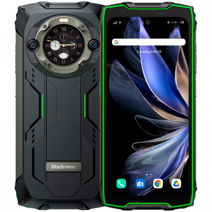 Blackview Rugged BV9300Pro LTE 6.7" FHD+IPS 1080x2388 120Hz Corning 5 12GB+256GB MT6789V G99 Dual-display CAM Front 32MP Rear 64MP+8MP IP68/IP69K Waterproof NFC Fingerprint 15080mAh NO Charger Android [1]