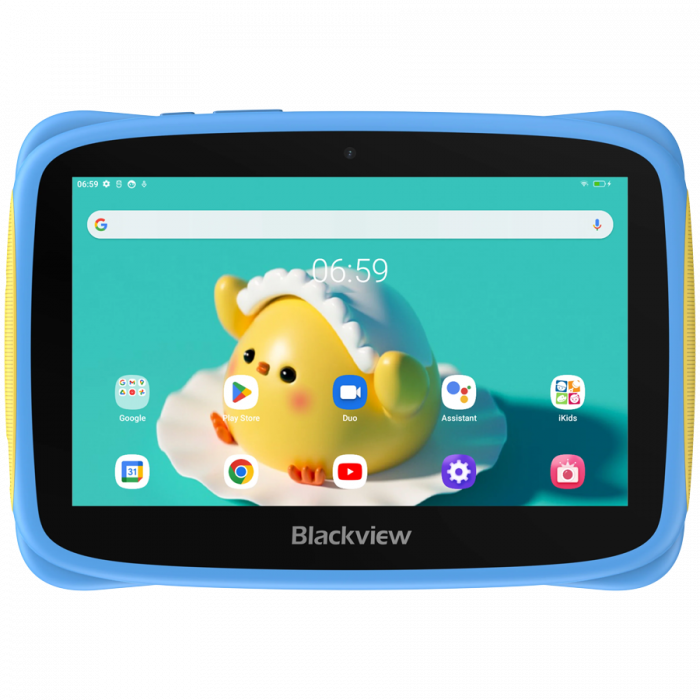Blackview Tab 3 Kids, Blue, 7-inch HD 1024*600, 7731E Quad-core 1.3GHz, Front 0.3MP; Rear 2MP Camera, 2GB/32GB, 3280mAh battery, Doke 3.0 Go (Android 13), WiFi version, 802.11 b/g/n(2.4GHz), Bluetooth [1]
