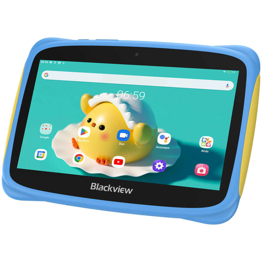 Blackview Tab 3 Kids, Blue, 7-inch HD 1024x600, 7731E Quad-core 1.3GHz, Front 0.3MP; Rear 2MP Camera, 2GB/32GB, 3280mAh battery, NO Charging Doke 3.0 Go (Android 13), WiFi version, 802.11 b/g/n(2.4GHz [3]