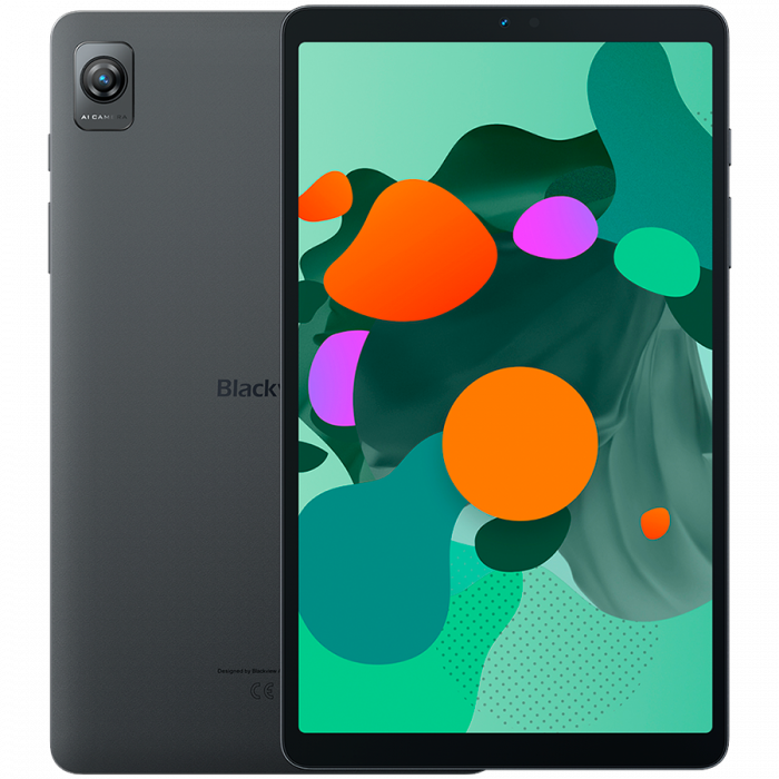 Blackview Tab 60 6GB/128GB,8.68-inch FHD+ 800x1340 IPS LCD, Octa-core 2GHz, 5MP Front/8MP Back Camera, Battery 6050mAh, 18W wired charging, USB Type-C, Android 13, SD card slot, Gray [1]