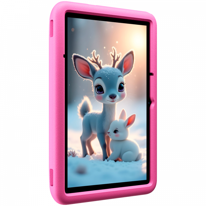 Blackview Tab 60 Pro Kids LTE 10.1-inch HD+ 800x1280 IPS 60Hz 4GB/128GB Octa-core T606 1.6GHz 5MP Front/8MP Back Camera Battery 7700mAh NO Carger USB Type-C Android 15 SD card slot Rose Pink [3]