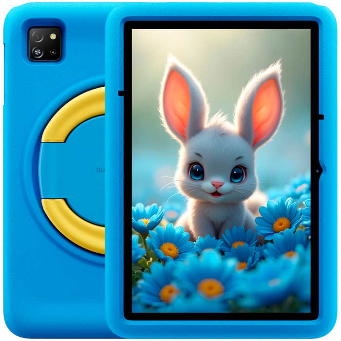 Blackview Tab 60 Pro Kids LTE 10.1-inch HD+ 800x1280 IPS 60Hz 4GB/128GB Octa-core T606 1.6GHz 5MP Front/8MP Back Camera Battery 7700mAh NO Carger USB Type-C Android 15 SD card slot Ocean Blue [1]
