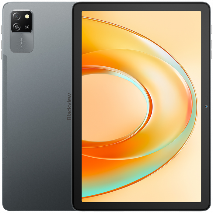 Blackview Tab 60 Pro LTE 4GB/128GB, 10.1-inch HD+ 800x1280 IPS LCD, Octa-core T606 1.6GHz, 5MP Front/8MP Back Camera, Battery 7000mAh, USB Type-C, Android 14, SD card slot, Gray [1]