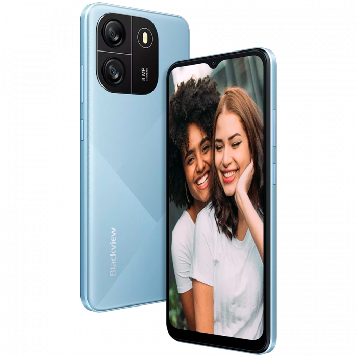 Blackview WAVE 6C 2GB/32GB, 6.5inch HD+ 720x1600 20:9, Octa-core, 5MP Front/8MP, Battery 5100mAh, Type-C, Android 13, Dual SIM, SD card slot, 30W wired charging, Blue [1]