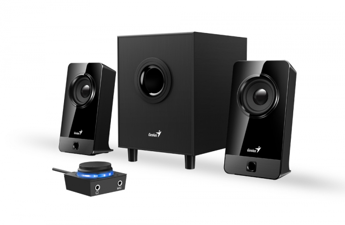 BOXE GENIUS 2.1, RMS: 10W  black wood SW-2.1 300X [1]