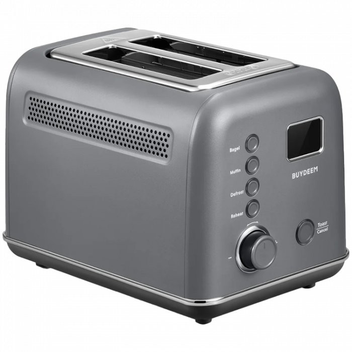 BUYDEEM 2 Slice Automatic Metal Toaster, model DT730E, color Ink Grey, EU [1]