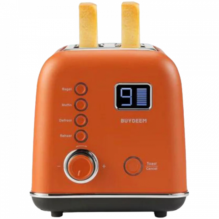 BUYDEEM 2 Slice Automatic Metal Toaster, model DT730E, color Koi Red, EU [4]