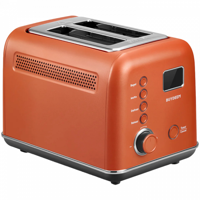 BUYDEEM 2 Slice Automatic Metal Toaster, model DT730E, color Koi Red, EU [1]