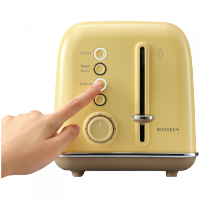 BUYDEEM 2 Slice Toaster, model DT620E, color Mellow Yellow, EU [4]