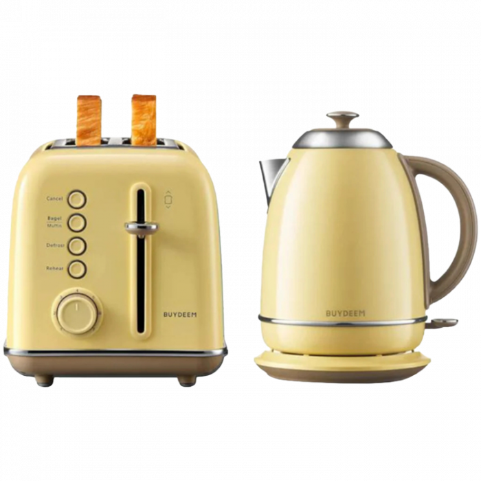 BUYDEEM 2 Slice Toaster, model DT620E, color Mellow Yellow, EU [6]