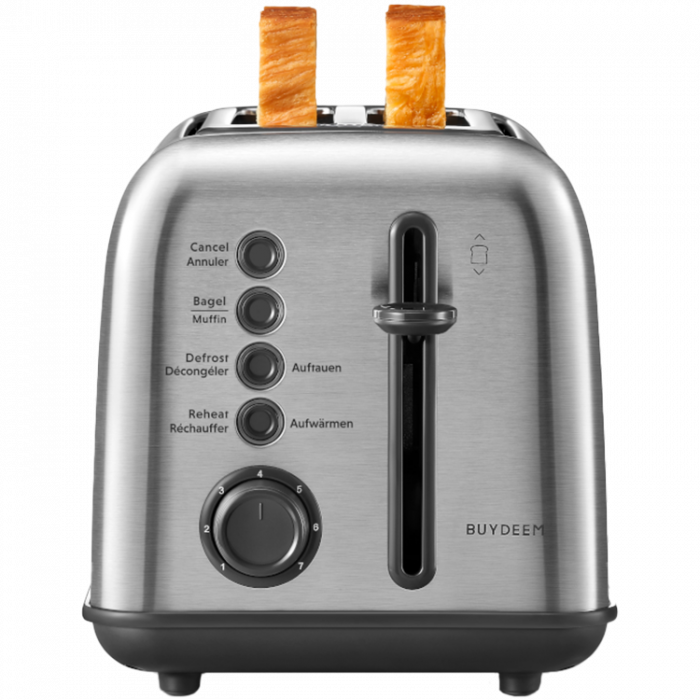 BUYDEEM 2 Slice Toaster, model DT620E, color Stainless Steel, EU [6]