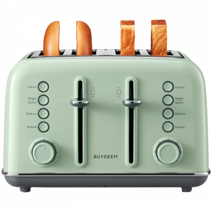 BUYDEEM 4 Slice Toaster, model DT640E, color Cozy Greenish, EU [4]