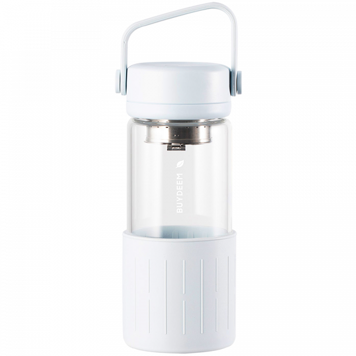 BUYDEEM Glass Tea Bottle 300 ml, model DG42, color Oats White [1]