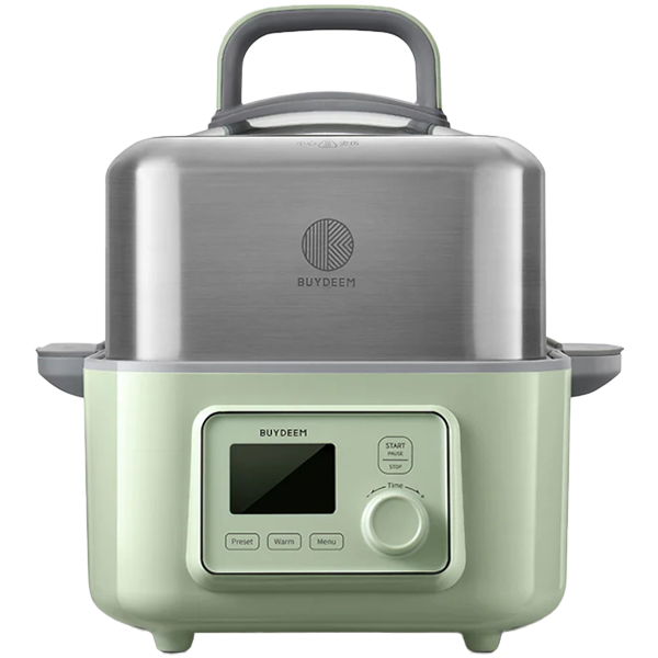 BUYDEEM Multi function Digital Food Steamer, model G564, color Cozy Greenish, EU [1]