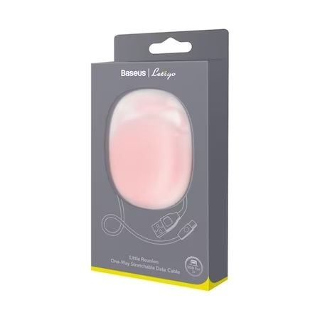 Cablu de date/incarcare Baseus, Let's Go Little Reunion tip Lightning, 1M 2 A, Roz [5]