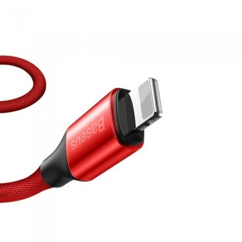 Cablu de date/incarcare Baseus, Yiven Lightning/USB-C 1M, 2 A, Rosu [2]