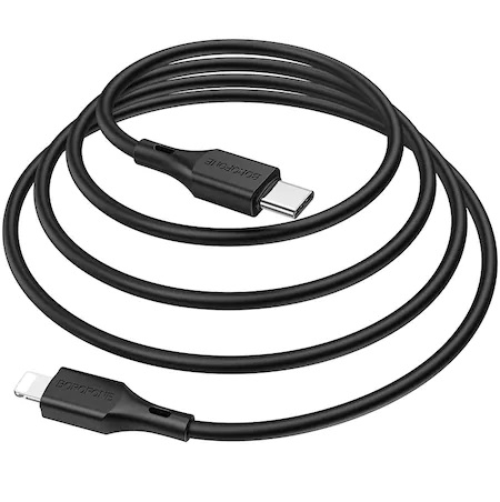 Cablu de date/incarcare Borofone, BX49 USB Type-C to Lightning, Negru [2]