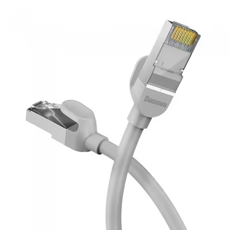 Cablu de retea Baseus, Flat Ethernet Patchcord, RJ45 Cat 6 1000Mbps, Gri [2]