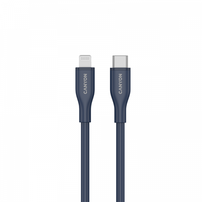 CANYON cable CLNM60 C-L 60W MFI 1m Silicon Blue [2]