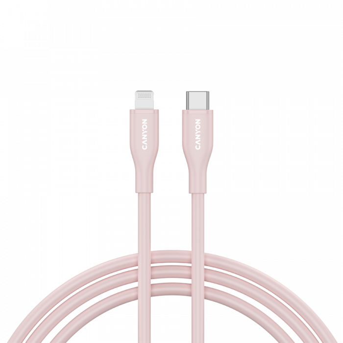CANYON cable CLNM60 C-L 60W MFI 1m Silicon Pink [1]