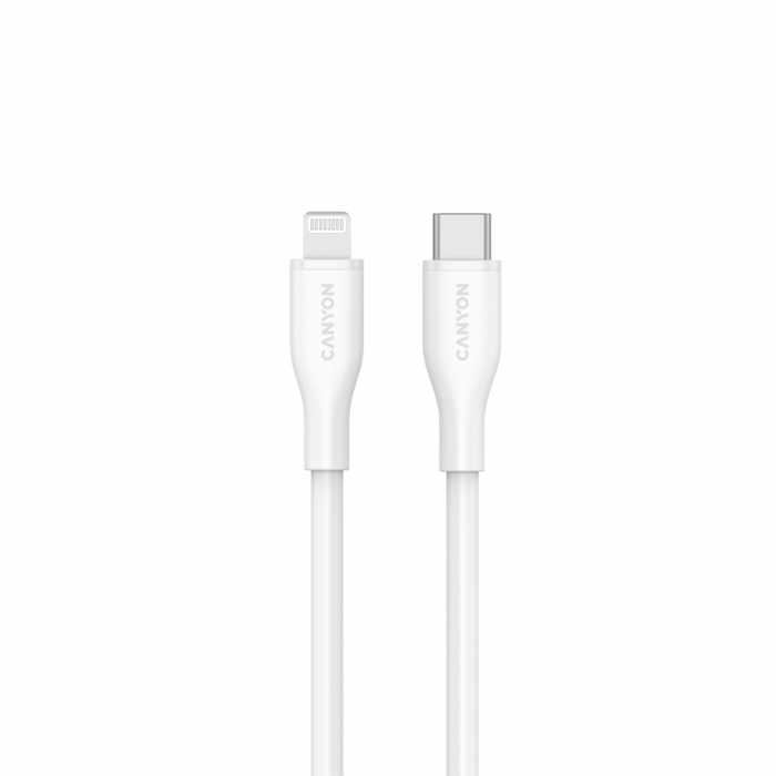 CANYON cable CLNM60 C-L 60W MFI 1m Silicon White [2]