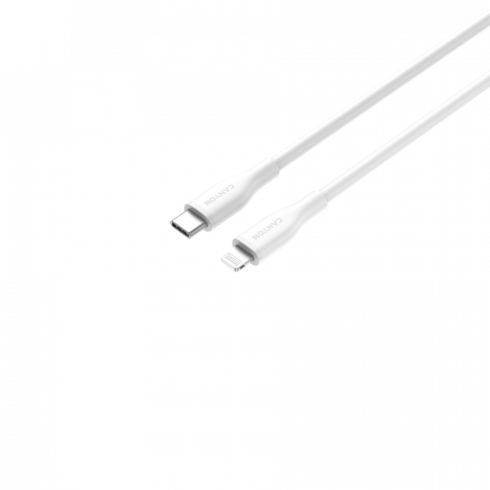 CANYON cable CLNM60 C-L 60W MFI 1m Silicon White [3]