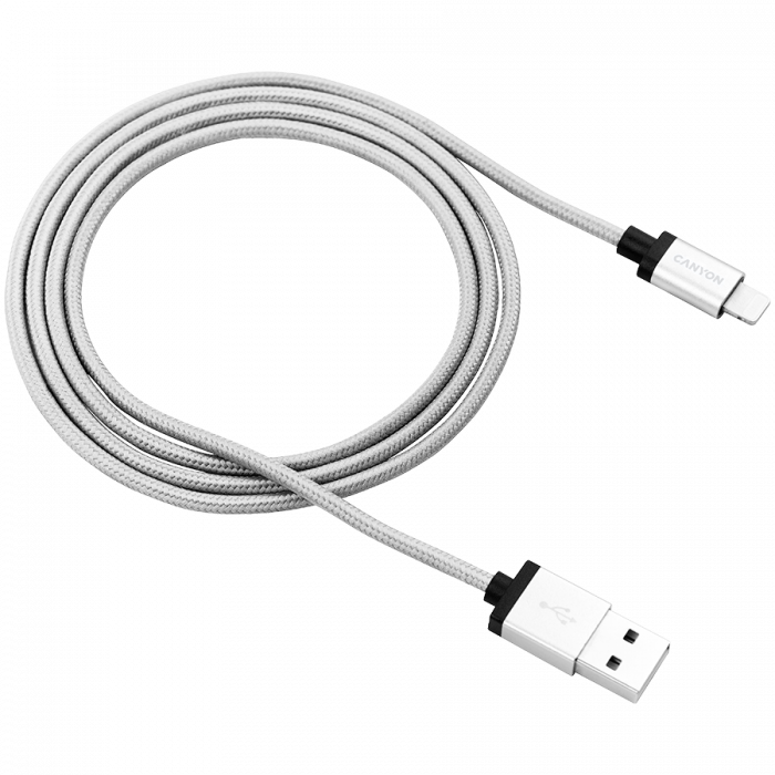 CANYON cable MFI-3 Lightning 12W 1m Grey [2]