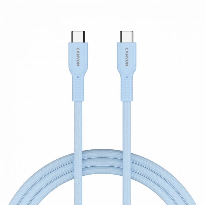 CANYON cable OnWire 60CL C-C 60W COLOR Braided 1m Light Blue [4]