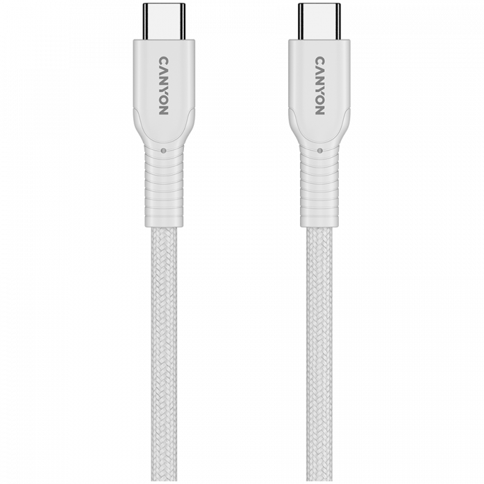 CANYON cable OnWire 60CL C-C 60W COLOR Braided 1m White [3]