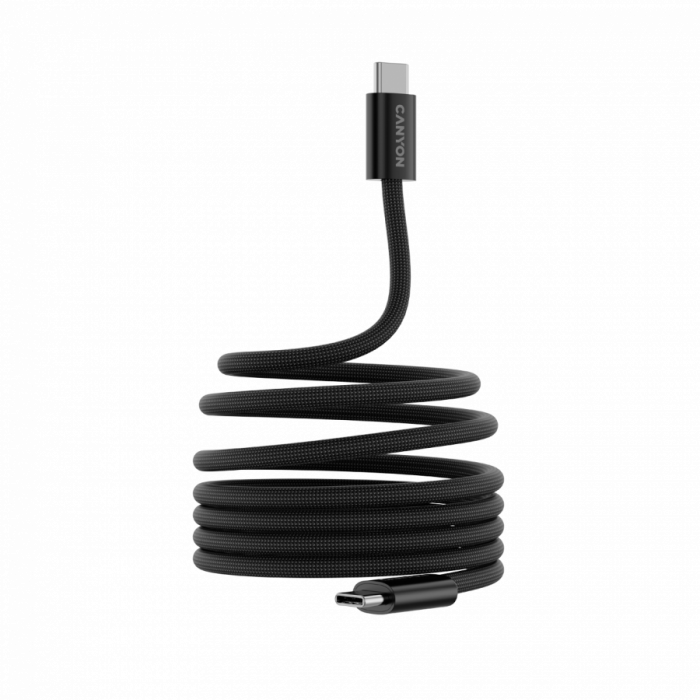 CANYON cable OnWire 60MG C-C 60W Magnet Braided 1m Black [2]