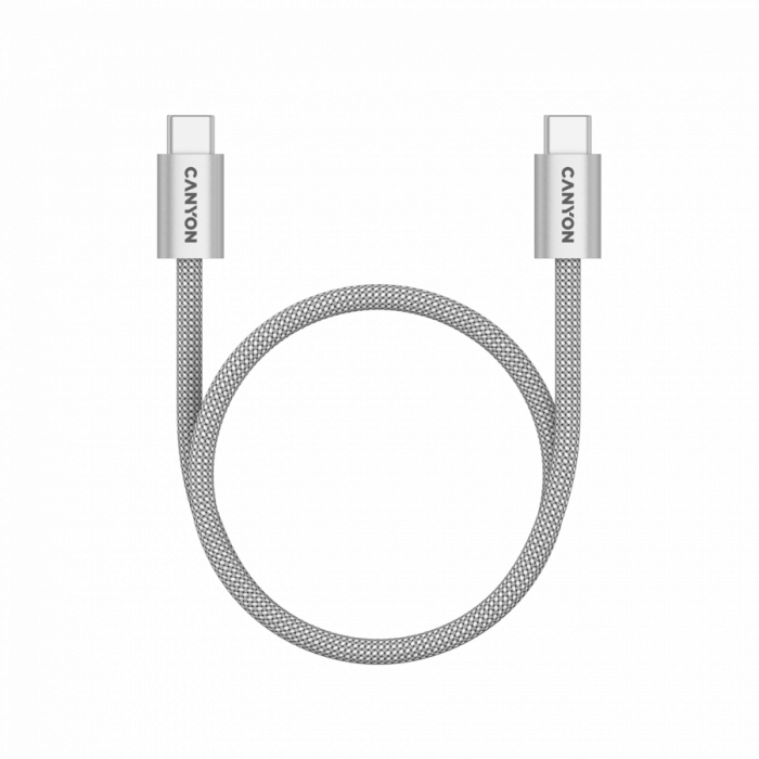 CANYON cable OnWire 60MG C-C 60W Magnet Braided 1m Light Grey [4]
