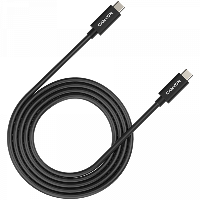 CANYON cable UC-42 USB-C to USB-C 240W 20Gbps 4k 2m Black [1]