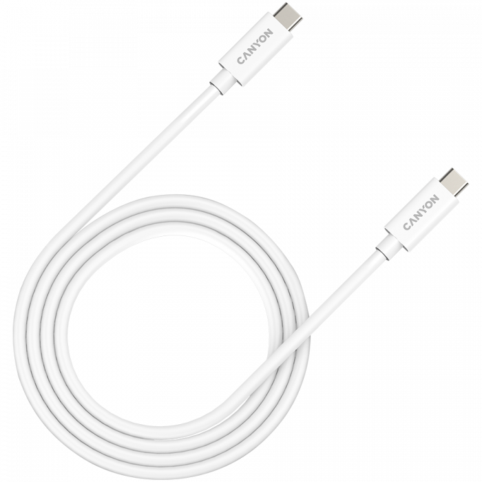 CANYON cable UC-44 USB-C to USB-C 240W 40Gbps 4k 1m White [1]