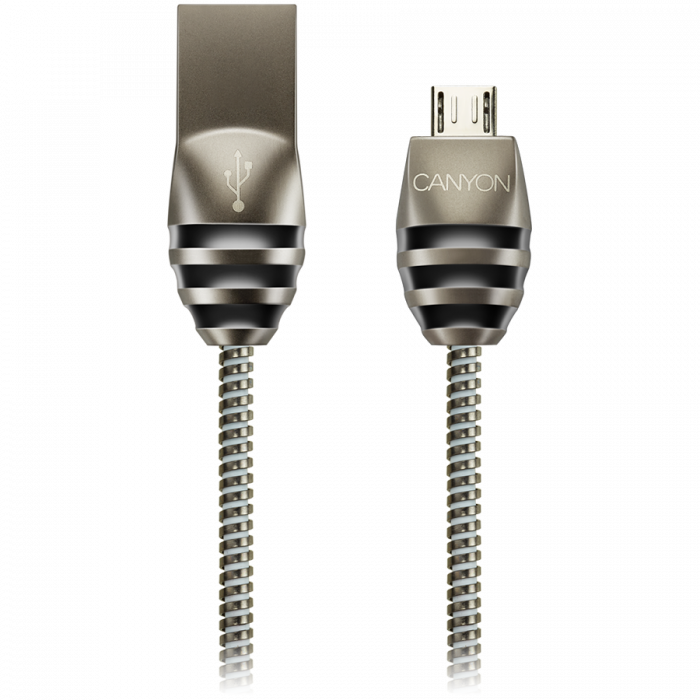 CANYON cable UM-5 MicroUSB 10W 1m Dark Grey [1]