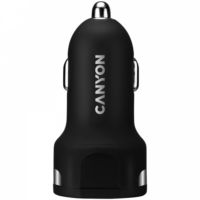 CANYON car charger C-04 2.4A/2USB-A Black [1]