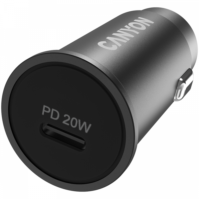 CANYON car charger C-20 PD 20W USB-C Black [4]